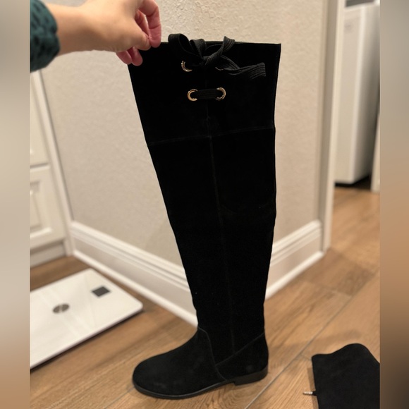 NWB Kate Spade OTK Boots Rebecca black - Picture 2 of 12
